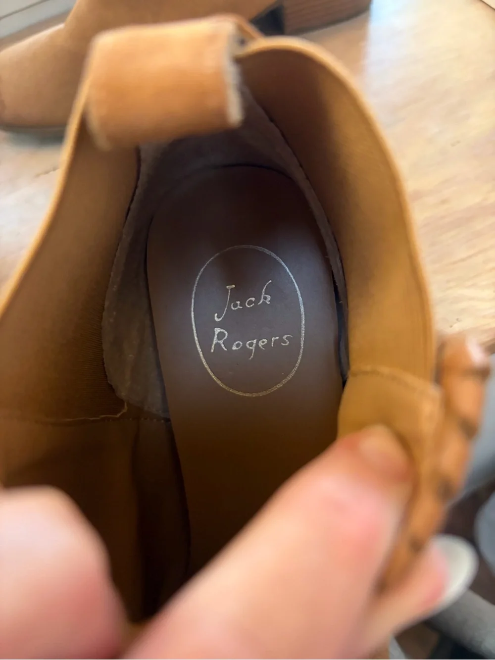 Jack Rogers Tan Suede Ankle Booties